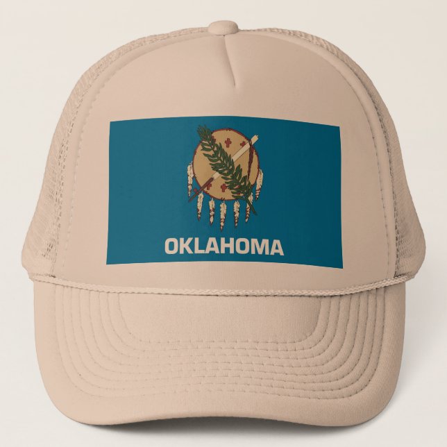 Hat med Flagga Oklahoma State - USA Truckerkeps (Framsida)