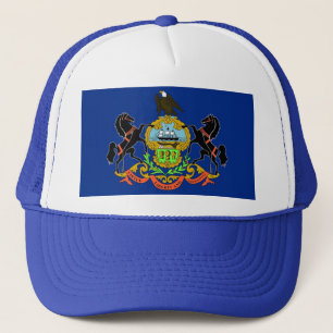 Hat med Flagga Pennsylvania State - USA Truckerkeps