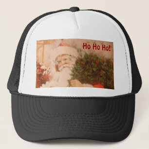 Hat med Santa Ho Ho Ho Truckerkeps
