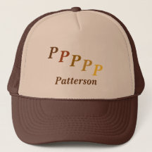 Hat - Namn och styrt monogram ()