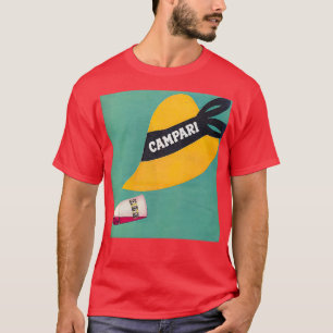 Hat och Flaska Campari Poster T Shirt