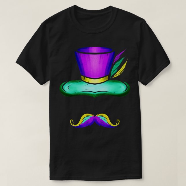 Hat och mustache för t shirt (Design framsida)