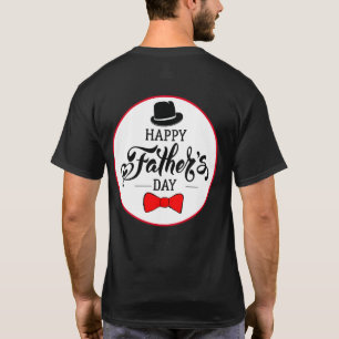 Hat och Tie lycklig Fars dag T Shirt