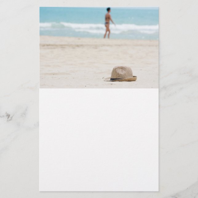 Hat på stranden flygblad (Framsidan)