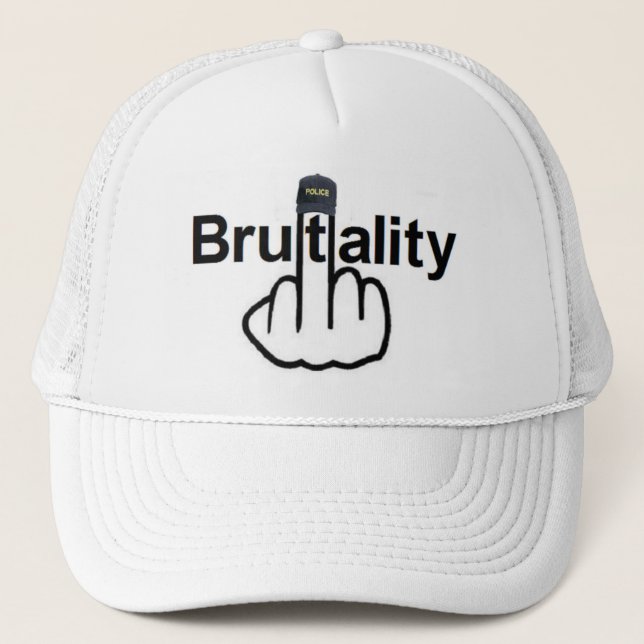 Hat Police Brutality Flip Truckerkeps (Framsida)