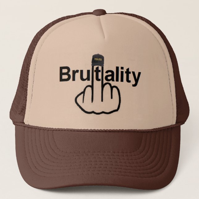 Hat Police Brutality Flip Truckerkeps (Framsida)