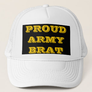 Hat Proud Army Brat Keps