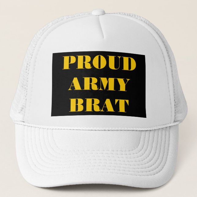 Hat Proud Army Brat Truckerkeps (Framsida)