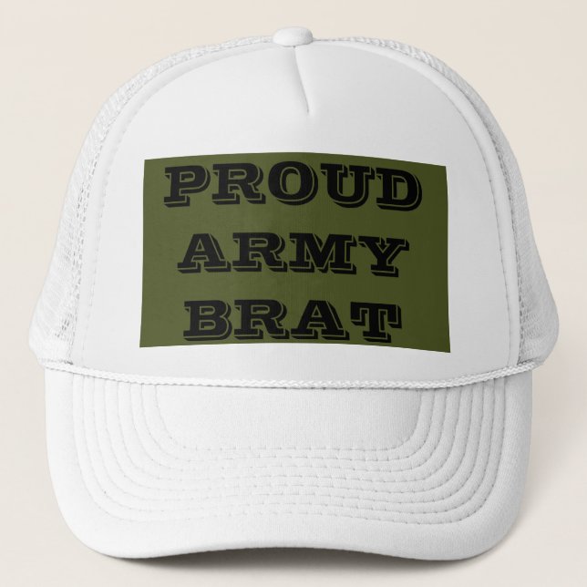 Hat Proud Army Brat Truckerkeps (Framsida)