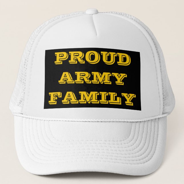 Hat Proud Army-familjen Truckerkeps (Framsida)