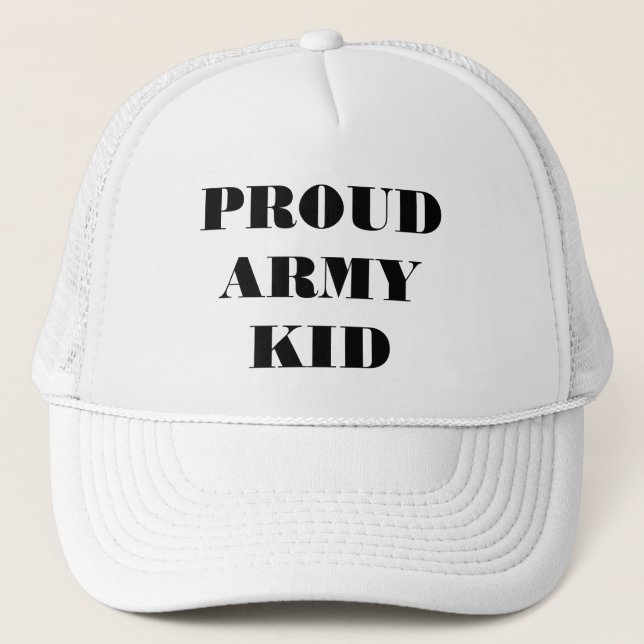Hat Proud Army Kid Truckerkeps (Framsida)