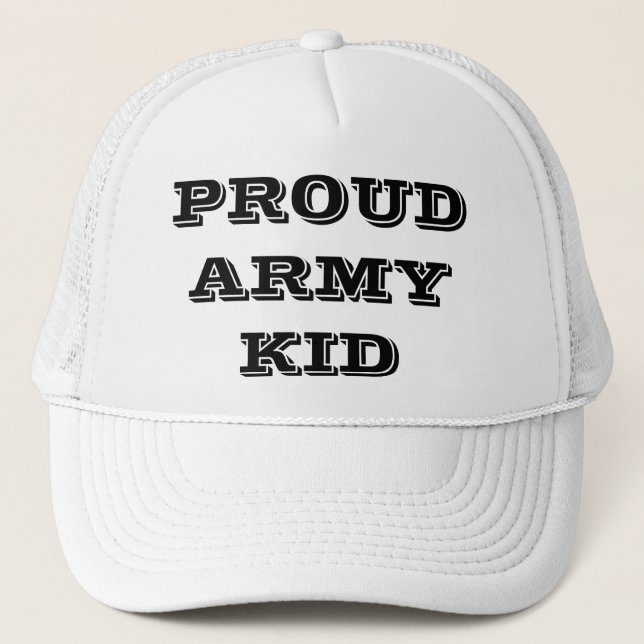 Hat Proud Army Kid Truckerkeps (Framsida)