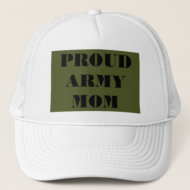 Hat Proud Army Mamma Truckerkeps (Framsida)