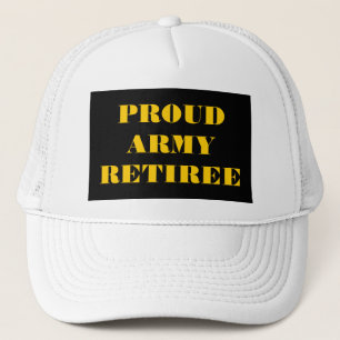 Hat Proud Army Retiree Keps