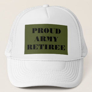 Hat Proud Army Retiree Keps