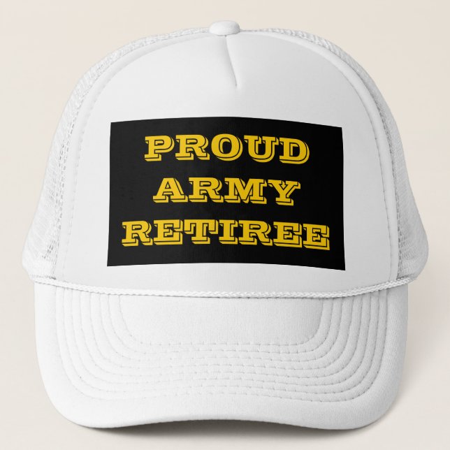 Hat Proud Army Retiree Truckerkeps (Framsida)