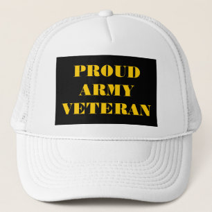 Hat Proud Army Veteran Keps