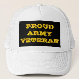 Hat Proud Army Veteran Keps