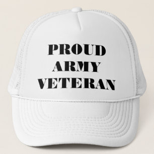 Hat Proud Army Veteran Truckerkeps