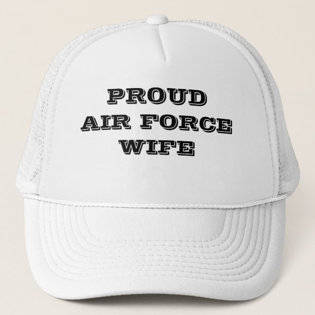 Hat Proud Luft Force-familjen Truckerkeps (Framsida)