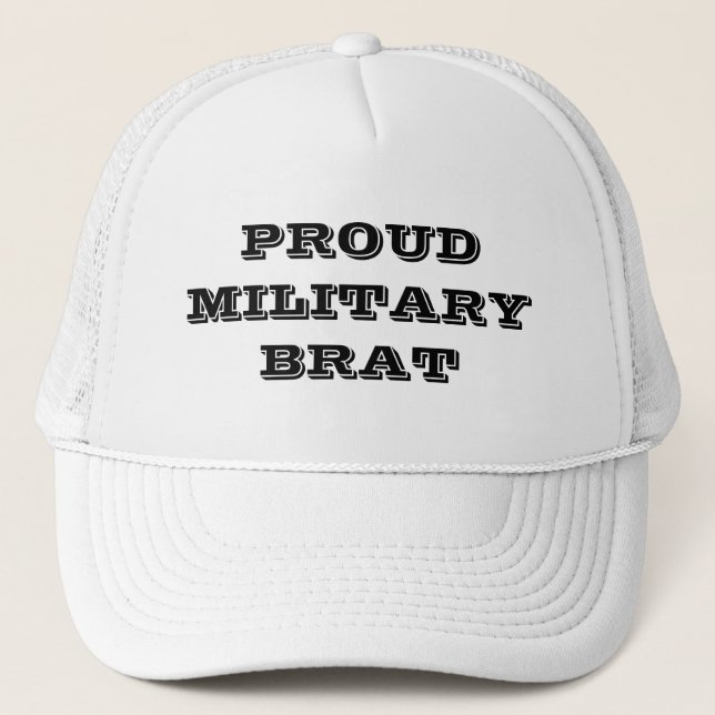 Hat Proud Military Brat Keps (Framsida)
