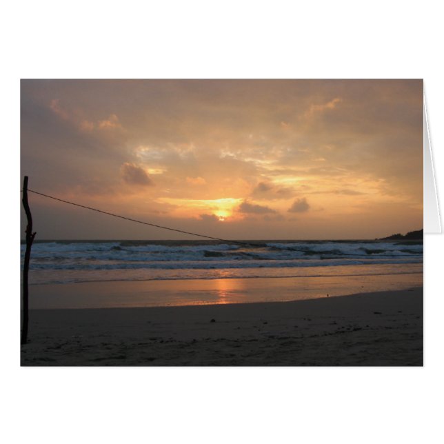 Hat Rin Beach Sunrise ... Koh Phangan, Thailand Hälsningskort (Framsidan Horizontal)