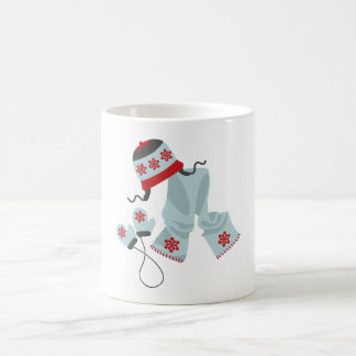 Hat Scarf och Mittens Kaffemugg