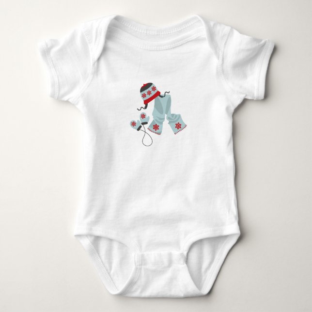 Hat Scarf och Mittens T Shirt (Framsida)