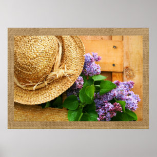 Hat-serien för hemmabruk och konst - Straw Hat Ser Poster