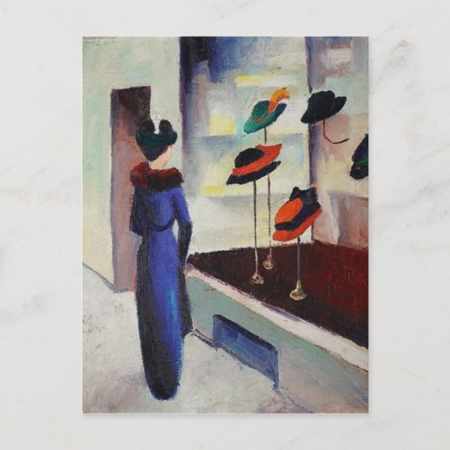 Hat Shop - August Macke Vykort (Framsida)