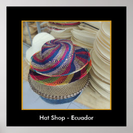 Hat Shop - Ecuador Poster