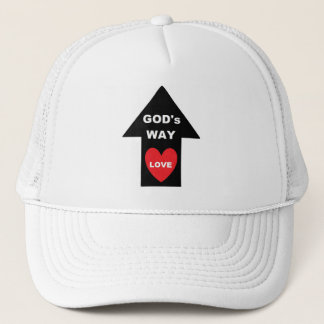 Hat Silver Gods Way Kärlek Arrow Heart Truckerkeps