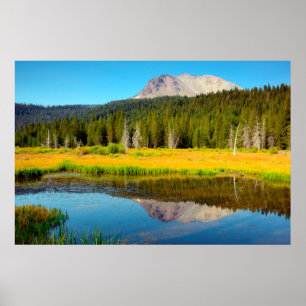 Hat Sjö i nationalparken Lassen Volcanic Poster