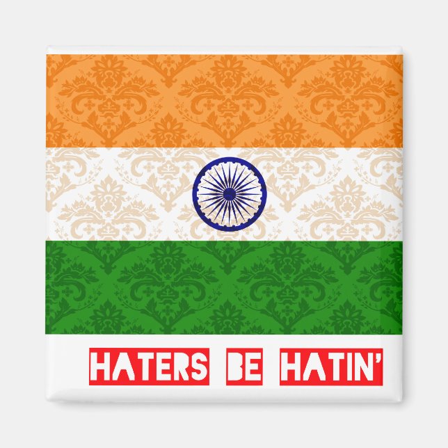 Hat ska vara hatin Indien Magnet (Framsidan)