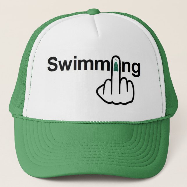 Hat Swimming Flip Truckerkeps (Framsida)