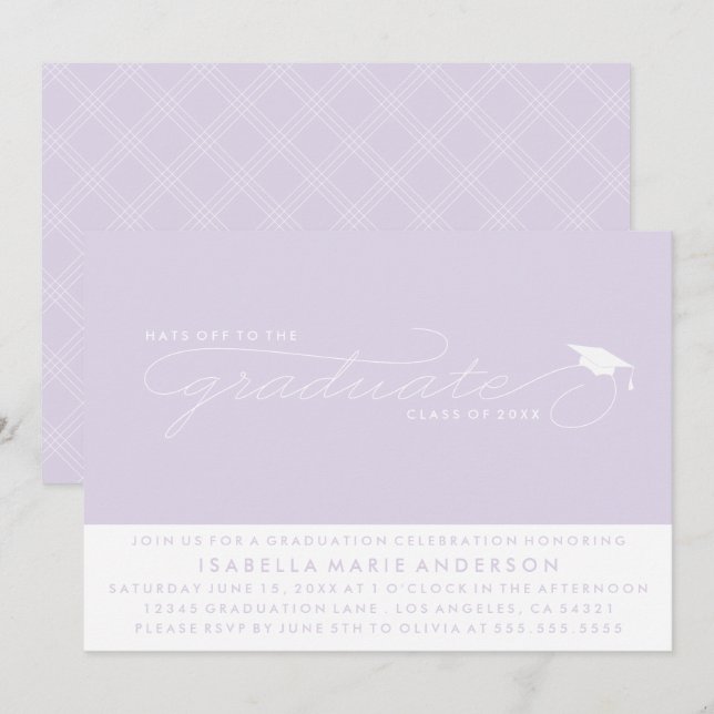 HAT TILL STUDENT | INBJUDAN TILL STUDENTEN (Fram/baksida)