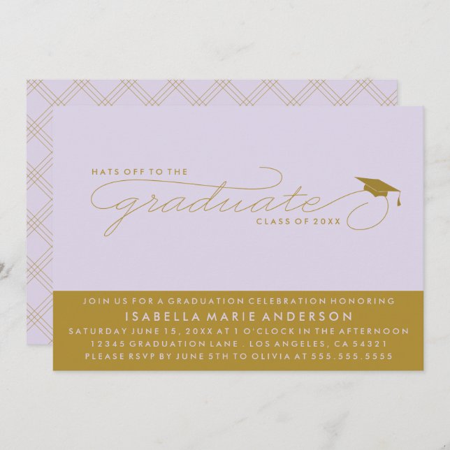 HAT TILL STUDENT | INBJUDAN TILL STUDENTEN (Fram/baksida)