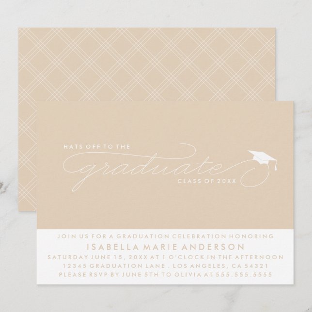 HAT TILL STUDENT | INBJUDAN TILL STUDENTEN (Fram/baksida)