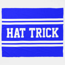 HAT TRICK Roligt Bold Royal Blue White Hockey Rand