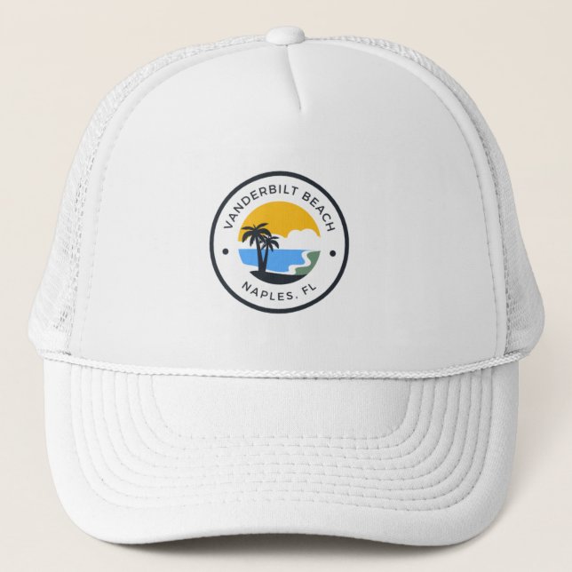 Hat - Trucker design "Vanderbilt Beach" Keps (Framsida)