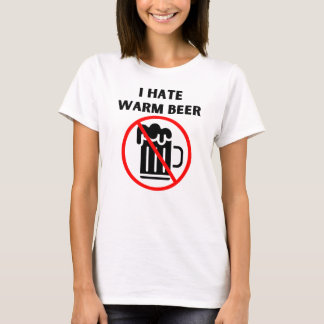 Hat varmt öl t shirt