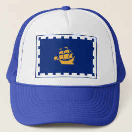 Hat with Flag of Quebec City, Canada Keps
