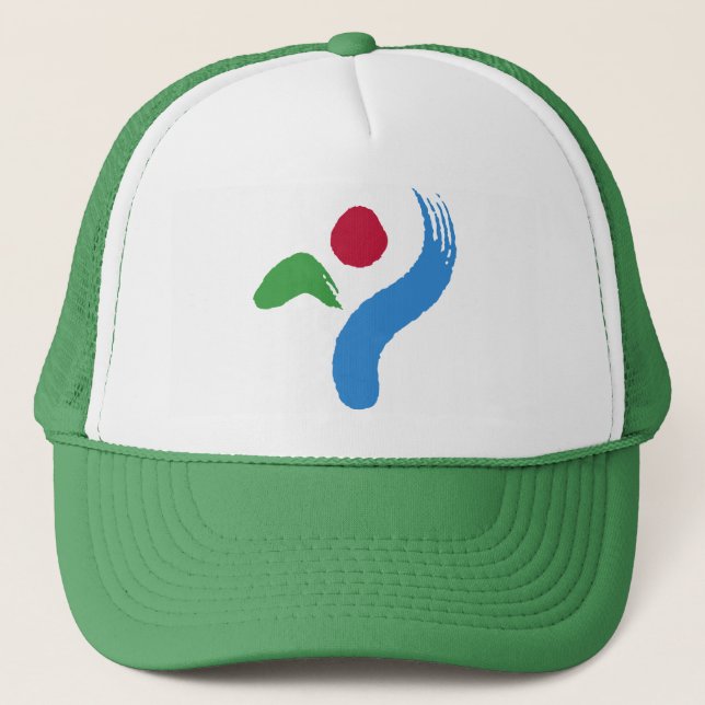 Hat with Flag of Seoul, South Korea Keps (Framsida)
