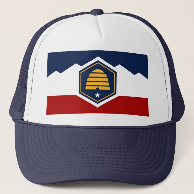 Hat with Flag of Utah, USA Keps (Framsida)