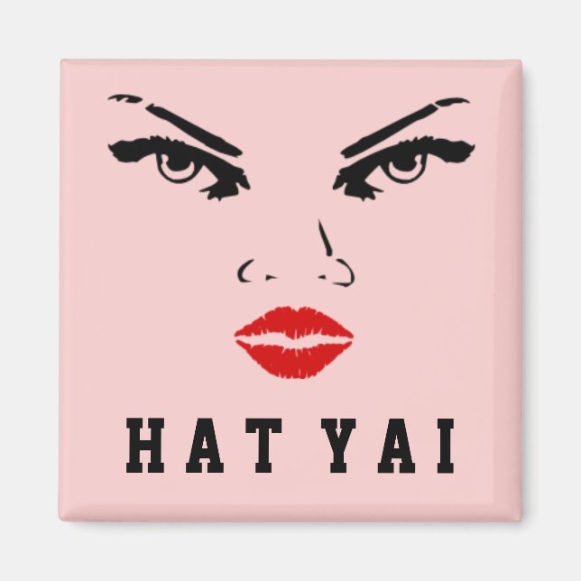 Hat Yai, Thailand, Woman Girlkompis-fru Bride Magnet (Framsidan)