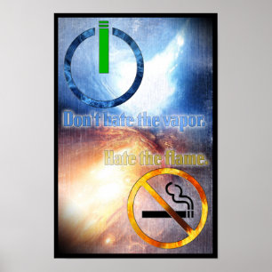 Hata inte dunsten, hatar flammaaffischen poster