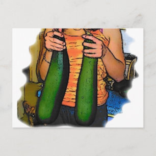Hata inte min "Dubbla Z" Zucchinis! Vykort