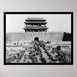 Hata Manar Grind i Peking, Chinan 1909 Poster
