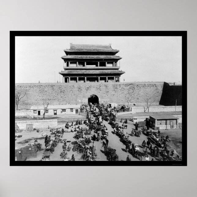 Hata Manar Grind i Peking, Chinan 1909 Poster (Framsidan)