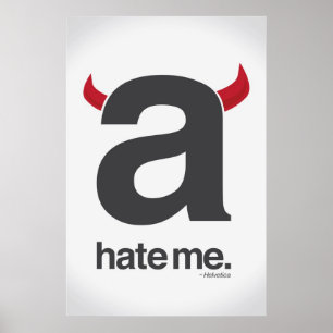 hata mig, helvetica poster